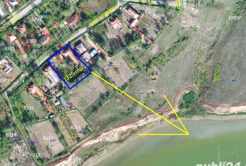 Casa de Vanzare 1325 mp, casa de locuit 136 mp, aproape de lac ( Mostistea )