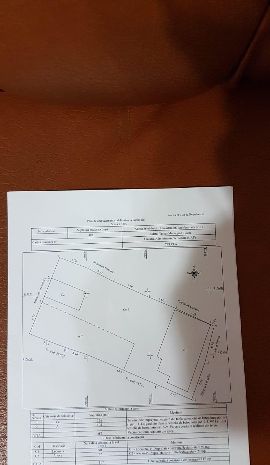 Casa de vanzare, teren 500 mp 15.5 m deschidere