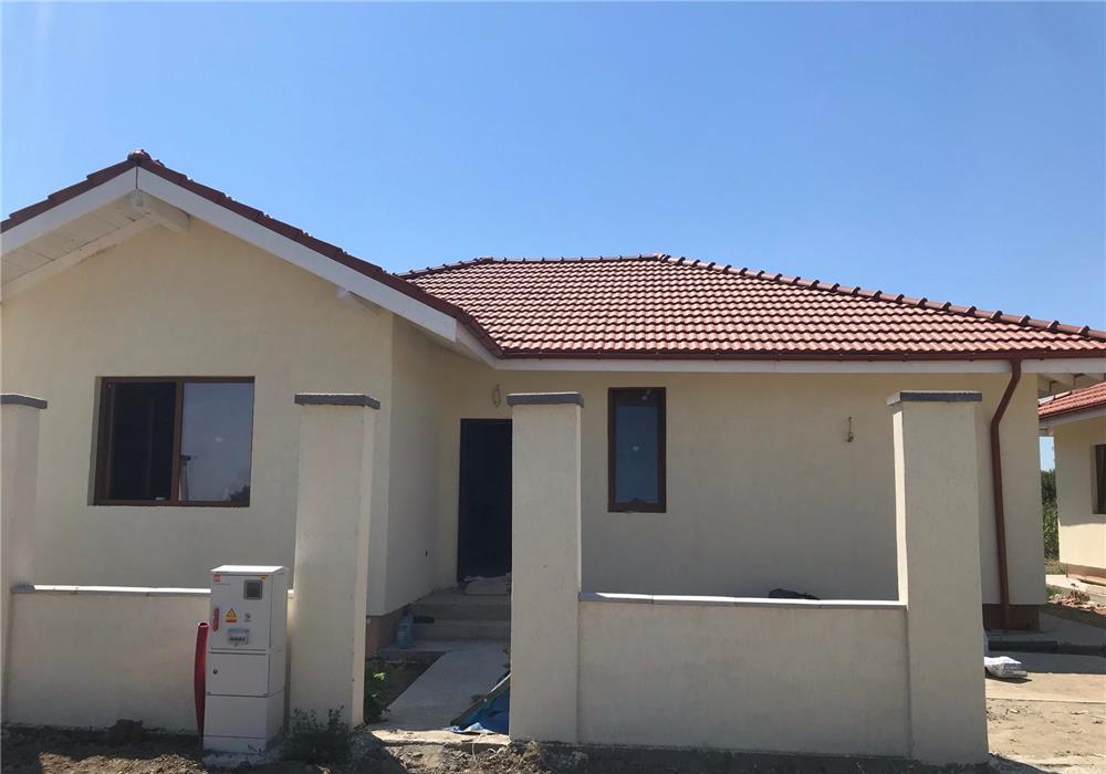 casa individuală nouă in parța, la 10 km de timișoara, teren 405 mp, pret 130000 euro