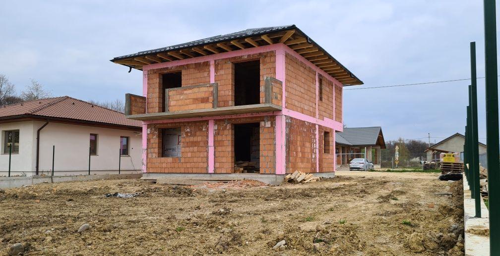 Casa semifinisa 159mp, teren 558mp, Satu Nou de Jos - zona de case noi