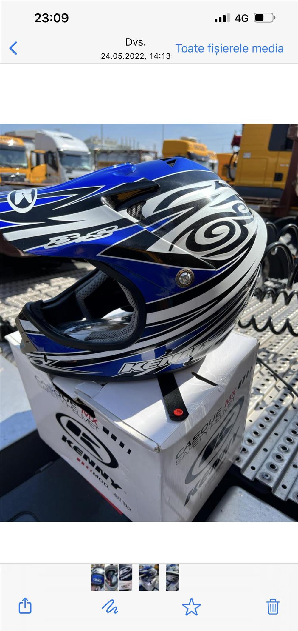 Casca noua enduro, moto
