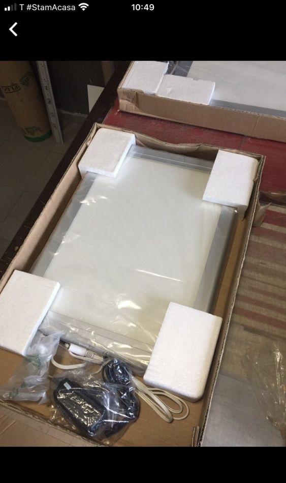 casete luminoase click super slim mici de interior aluminiu
