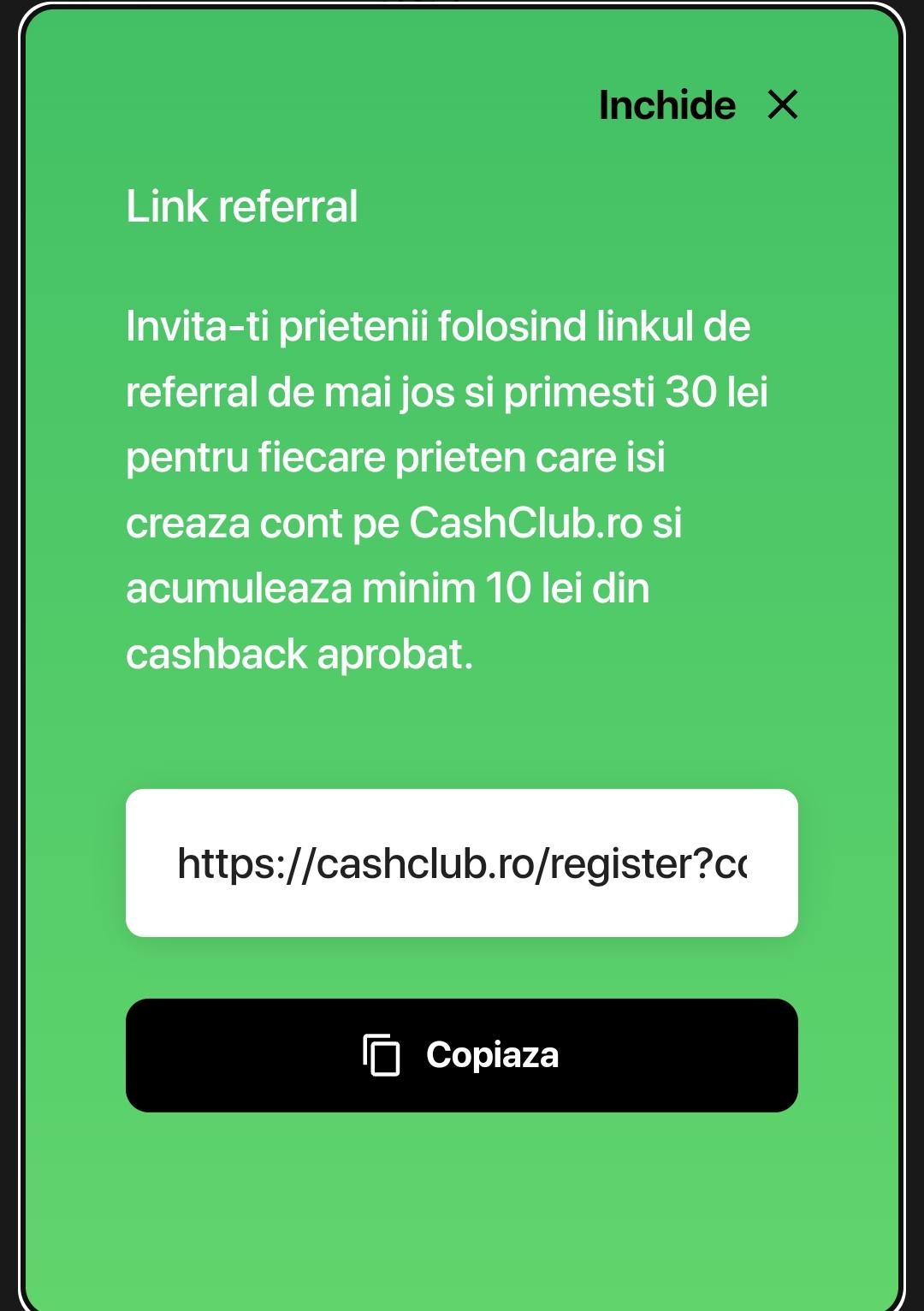 Cashback și reduceri