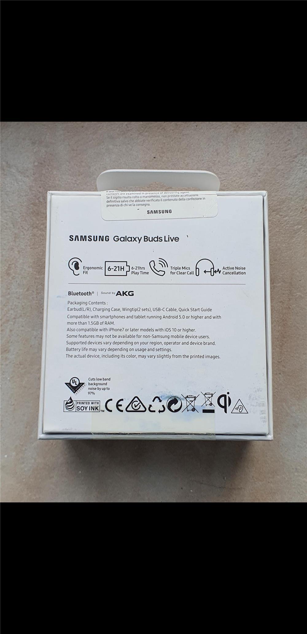 Casti bluetooth Samsung Galaxy Buds Live, Mystic White
