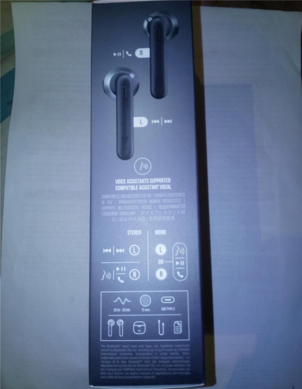 Casti noi Audio In Ear JBL Tune 225, True Wireless, Bluetooth, Autonomie 25 ore, Negru