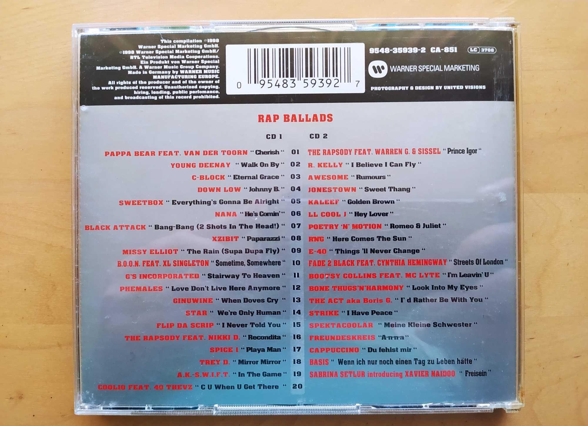 Cd dublu compilatie Rap Ballads - Original