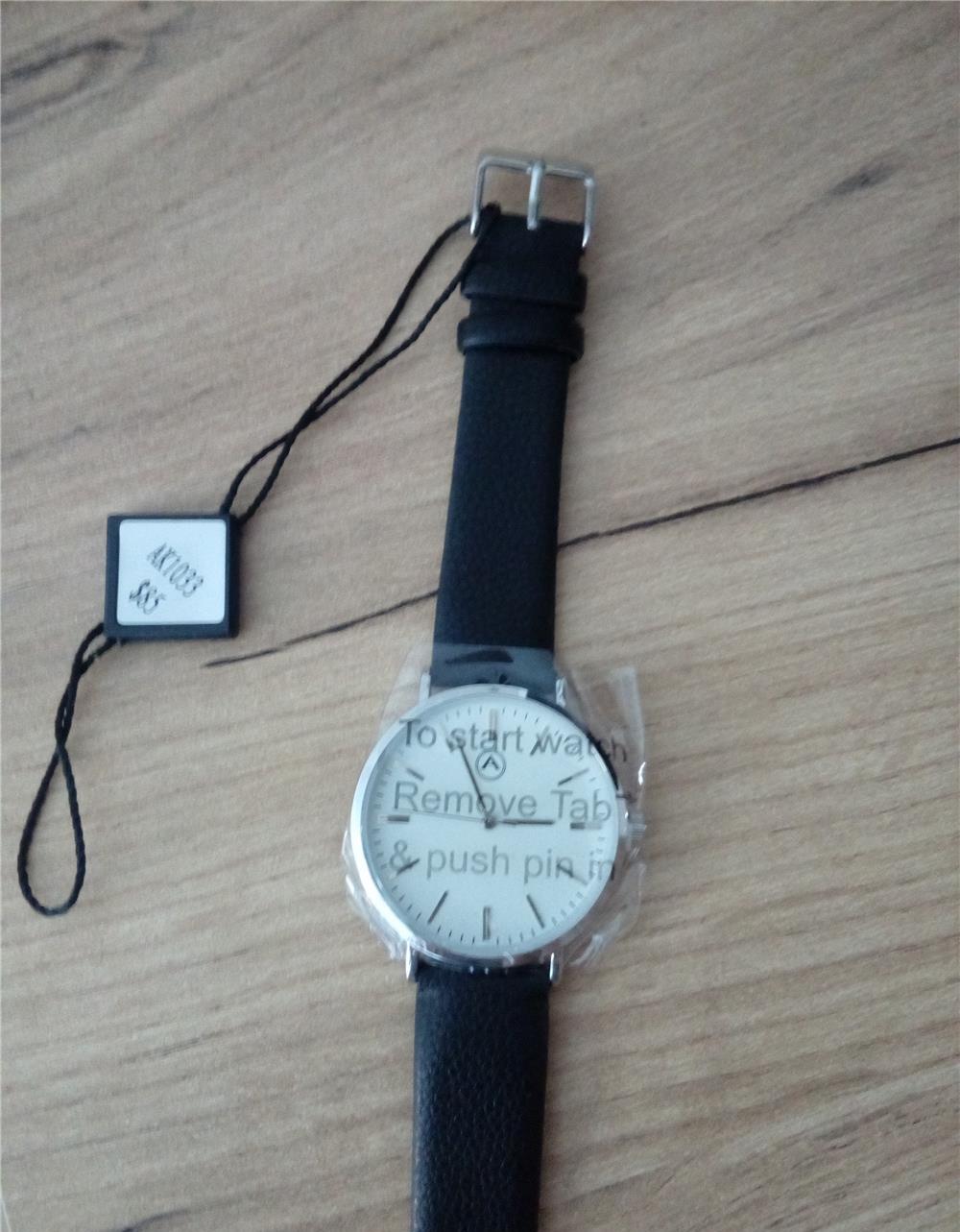 Ceas AKRIBOS XXIV AK1033, nou, cu curea din piele.