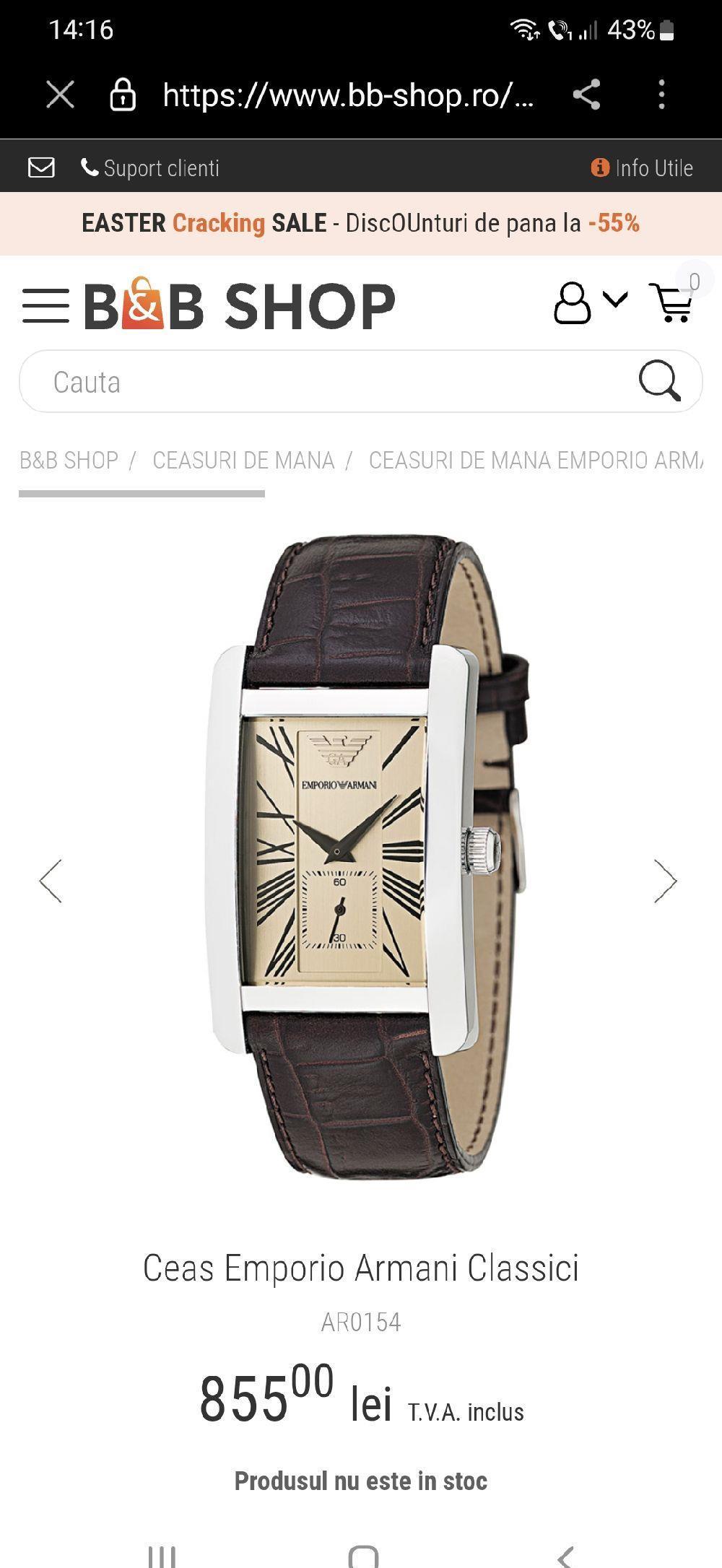 ceas de mana armani