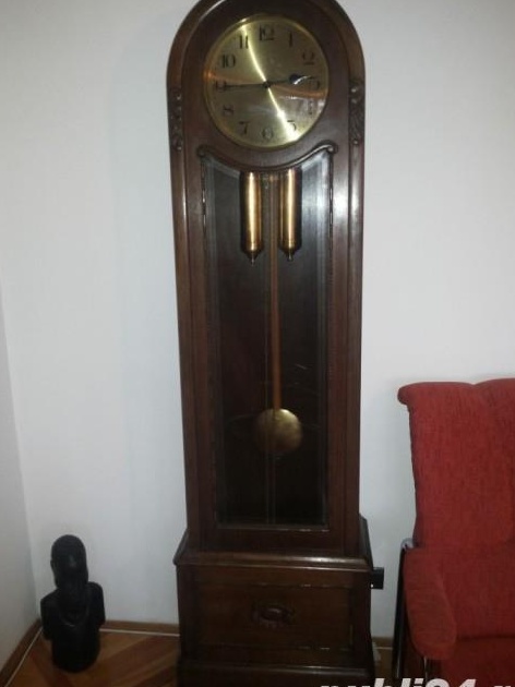 Ceas pendul vechi german,pendula de podea "Kinzle"
