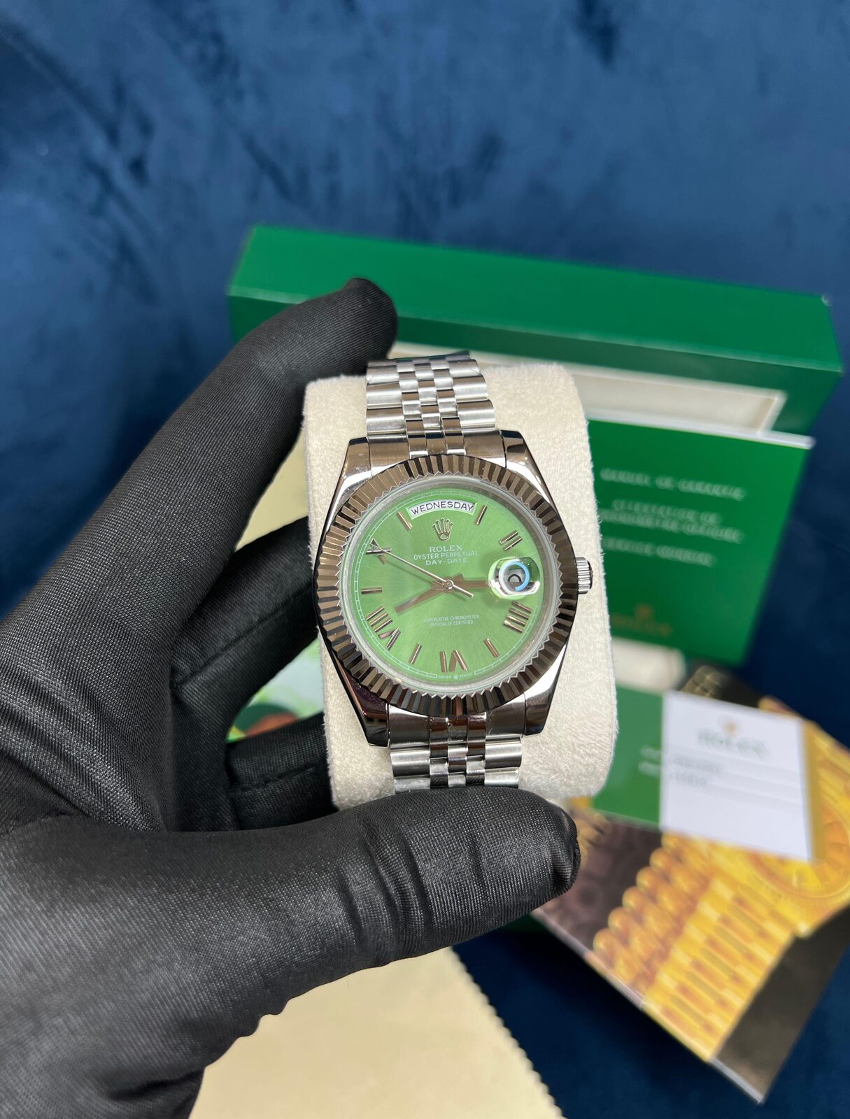 Ceas - Rolex DAY-DATE * Mint Green Dial * / 2022 model FULLBOX