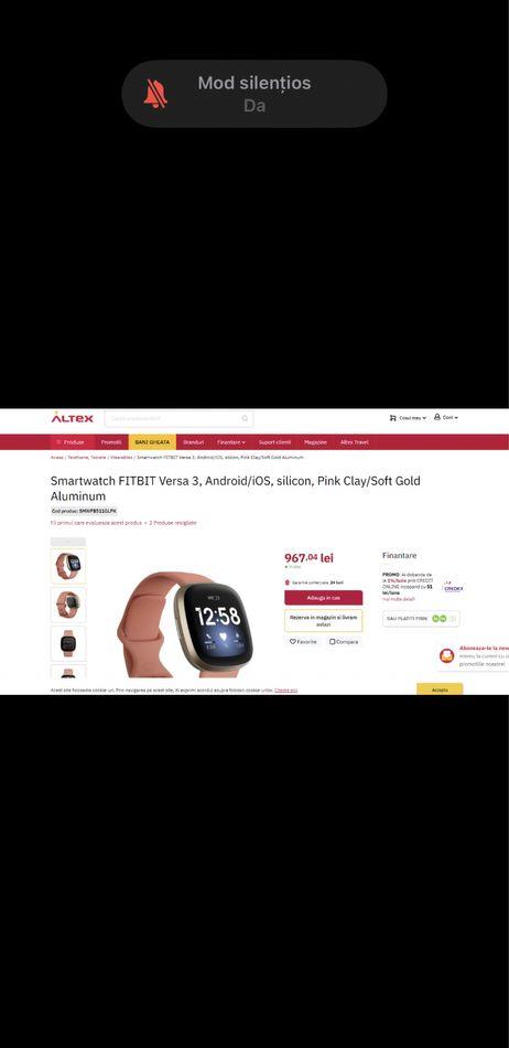 Ceas Smartwatch Fitbit Versa 3