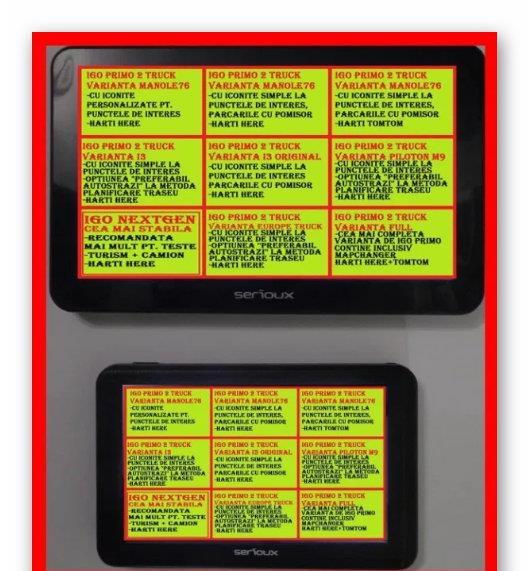Cel mai bun GPS pt Camion Camioane de 5 sau 7 inch cu 4 sau 9 programe