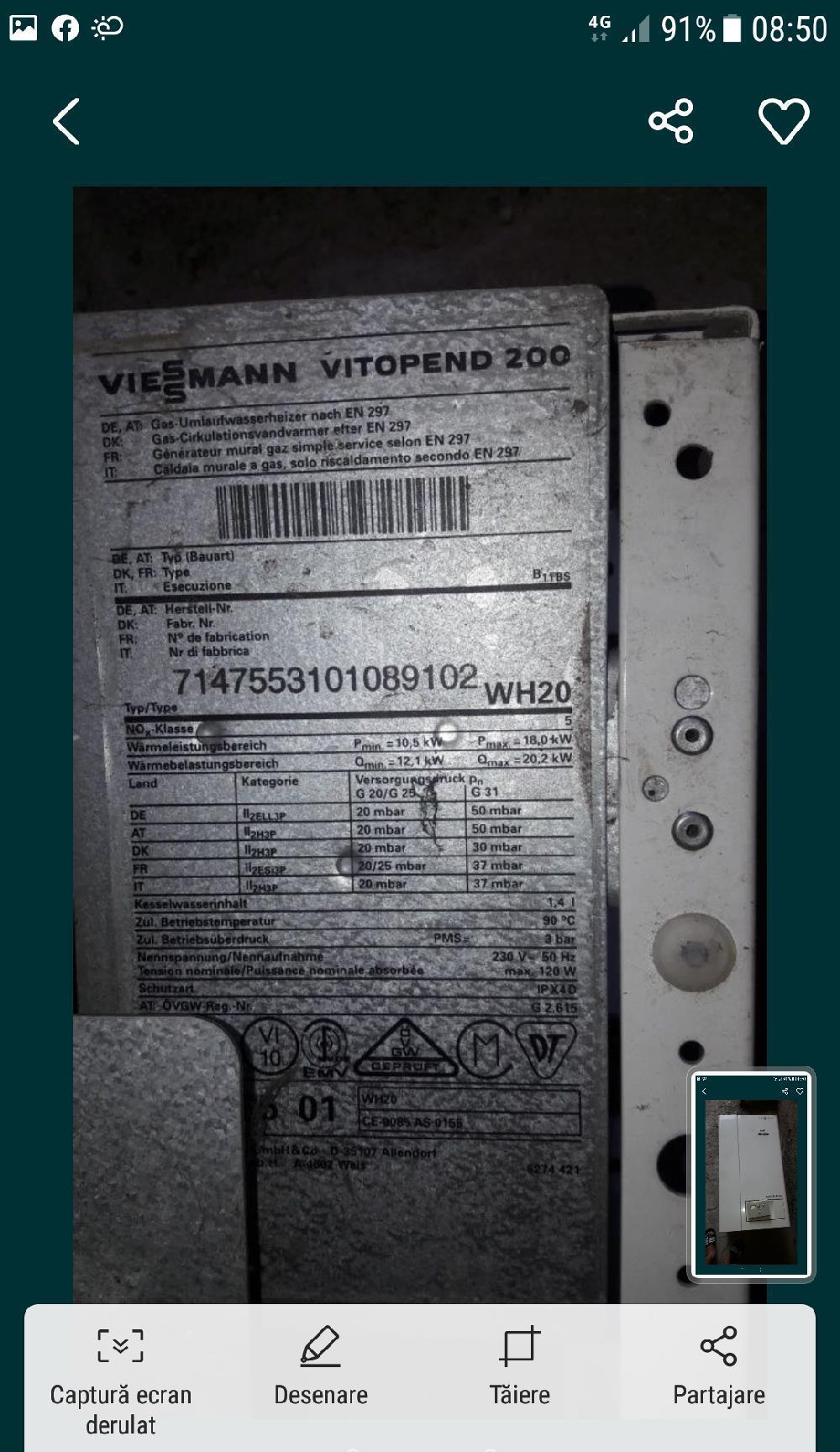 centrala pe gaz 35kw