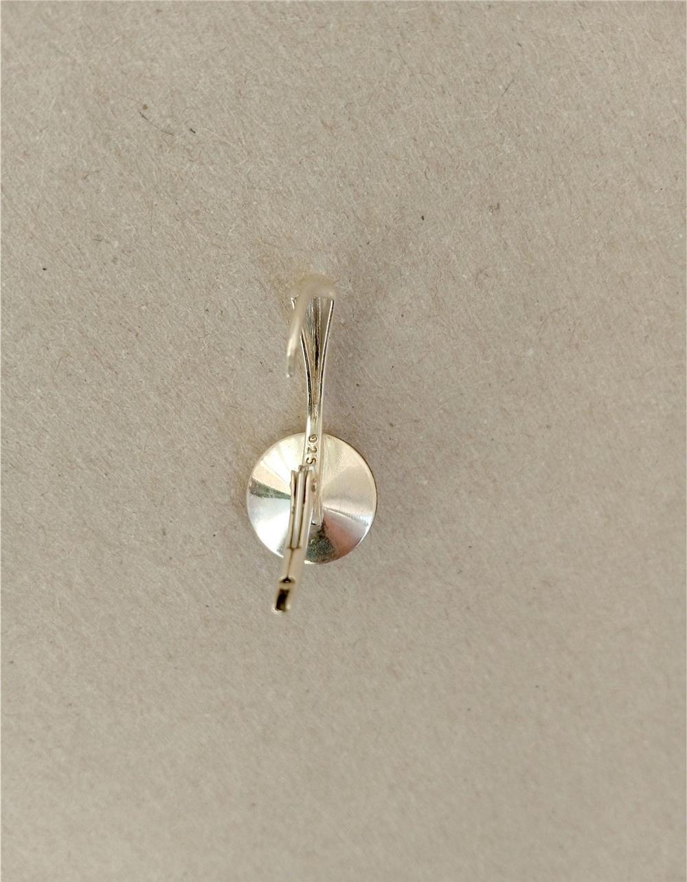 Cercei argint 925 cu cristale Swarovski de 10 mm