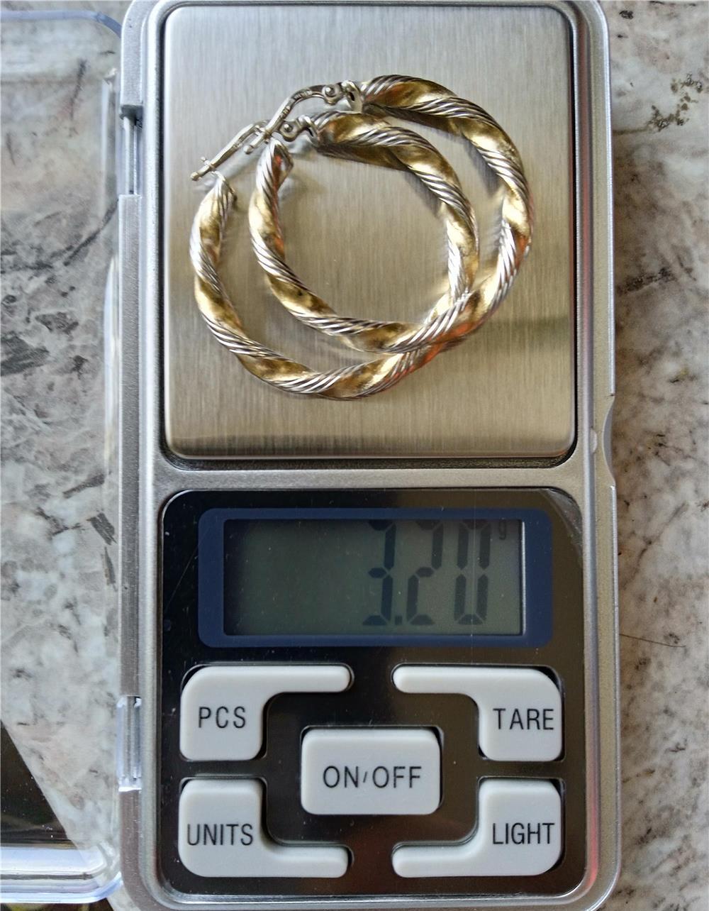 Cercei aur 14 K, 3,2 grame