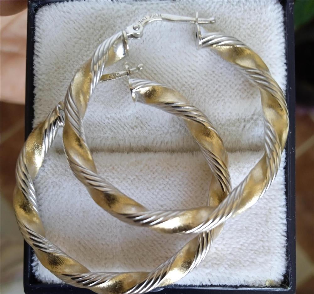 Cercei aur 14 K, 3,2 grame