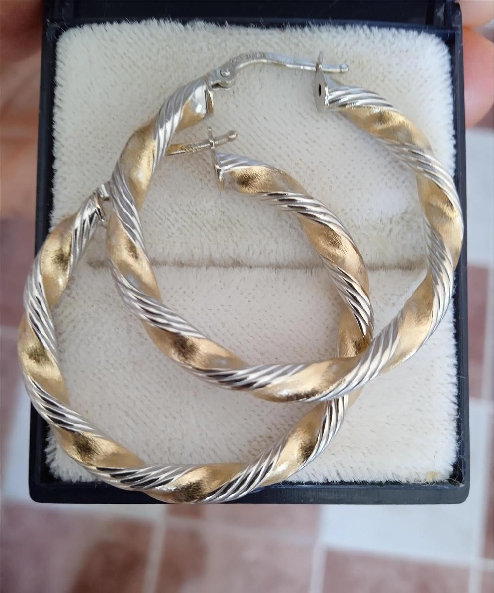 Cercei aur 14 K, 3,2 grame