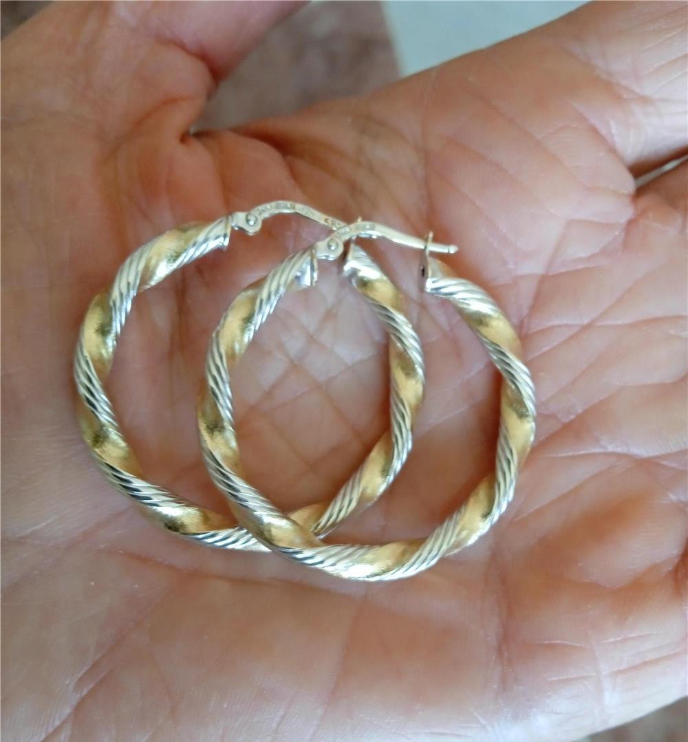 Cercei aur 14 K, 3,2 grame