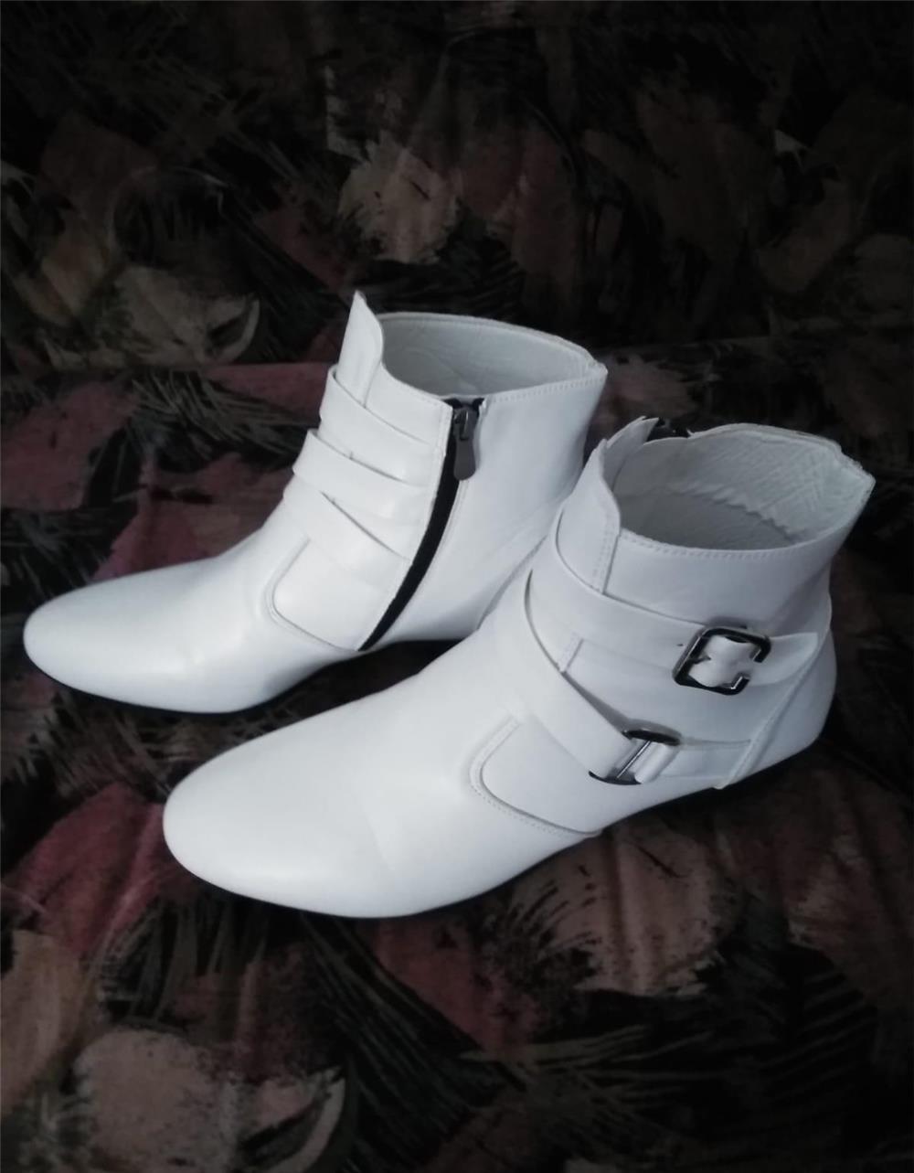 Cizme bărbătești western/cowboy, ALBE 43 noi