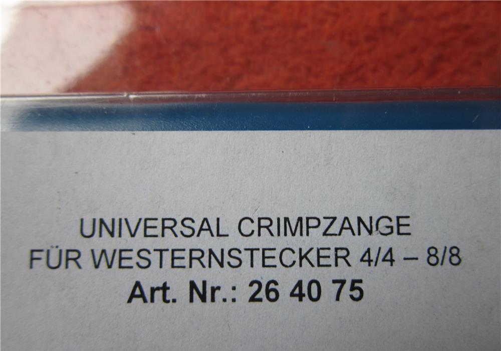 Cleste pt sertizat / mufat universal 4/4-8/8 din metal - made in Germany- nou