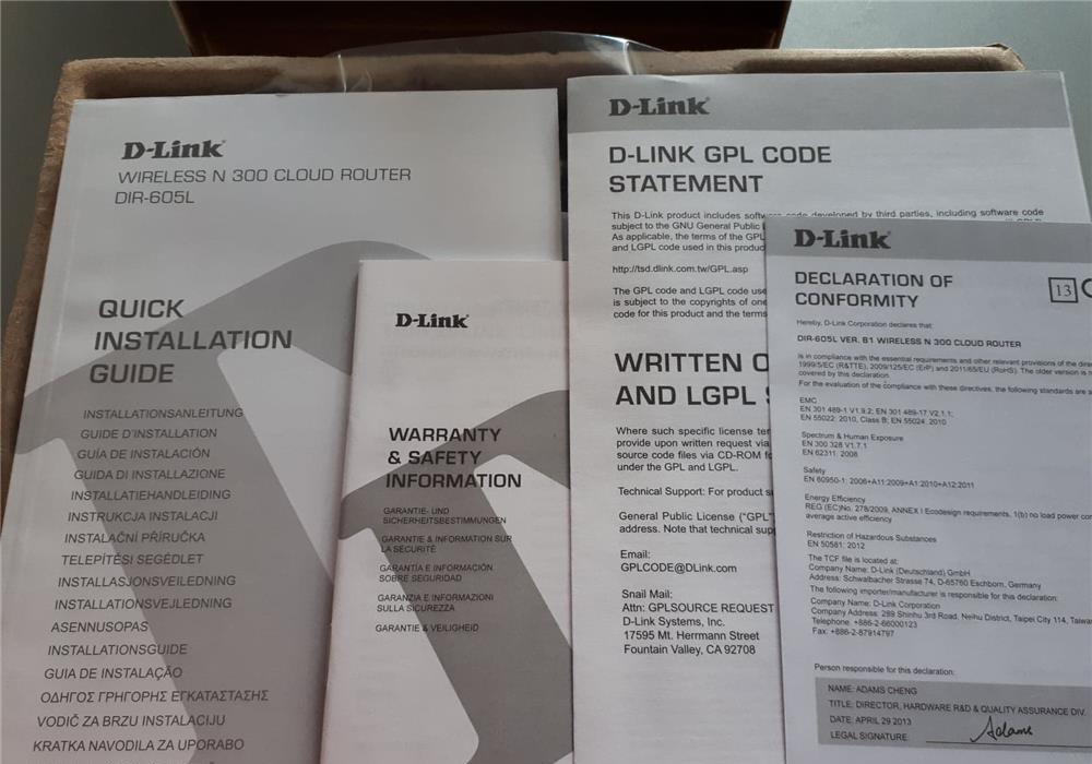 Cloud Router D-LINK, N300, nefolosit