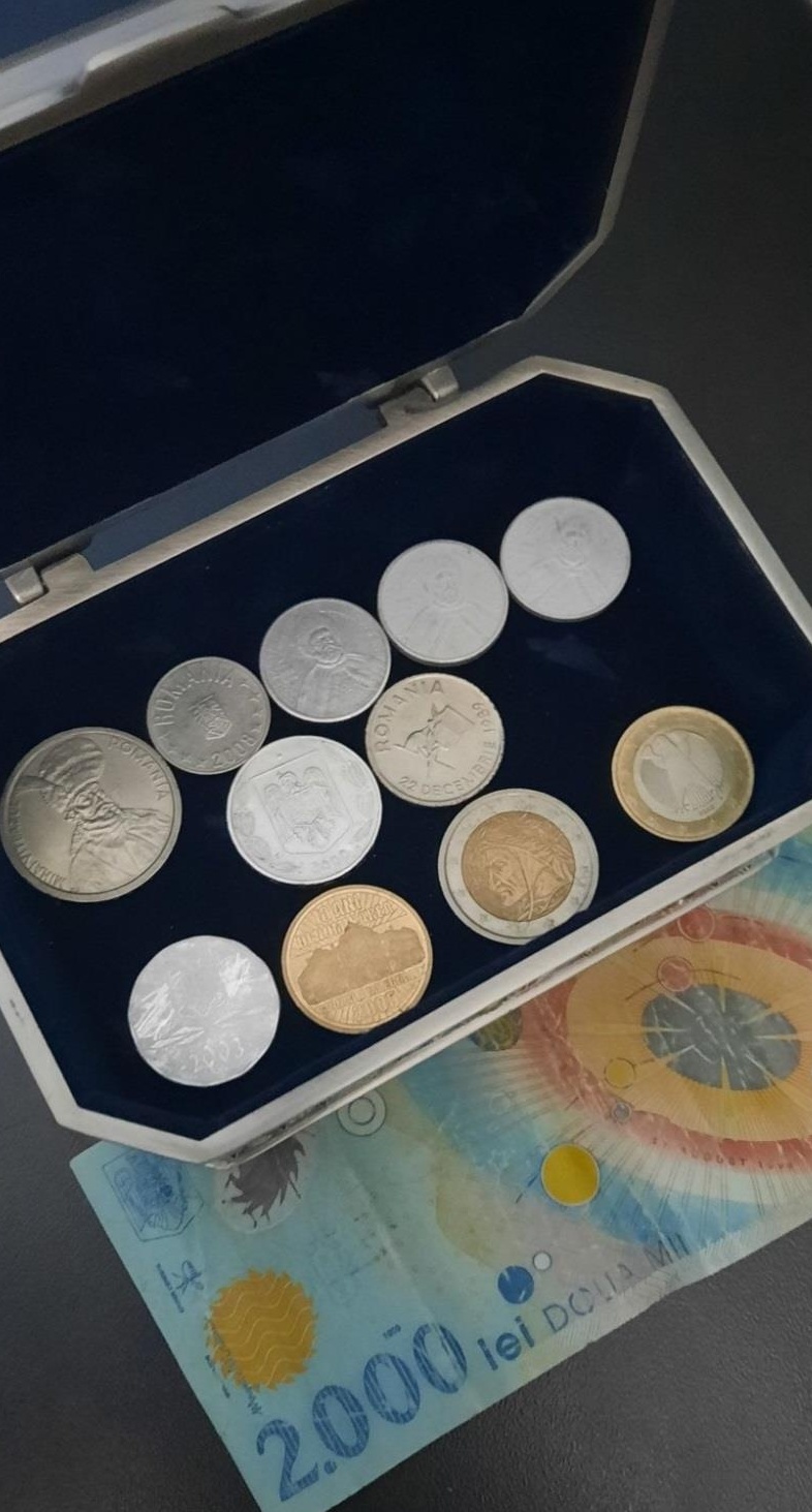 Colectie moneda/monede/monezi/bancnota de 2000 lei eclipsa de soare