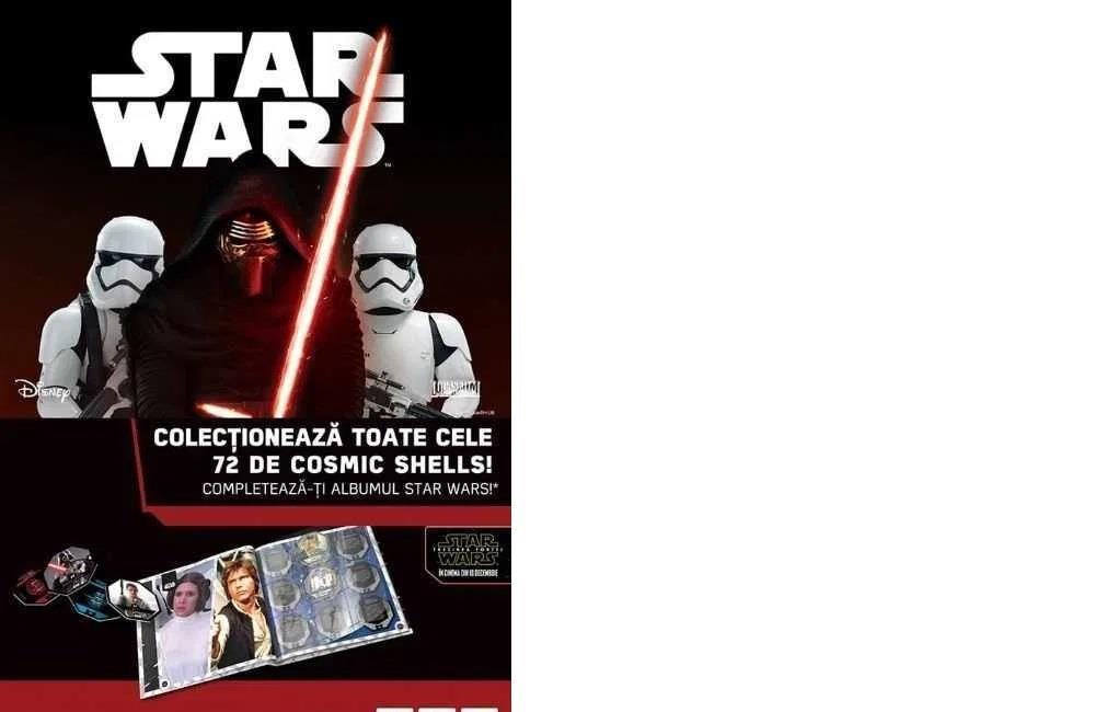 Colectie StarWars, Star Wars,72 jetoane, Carrefour, cosmic, NOI