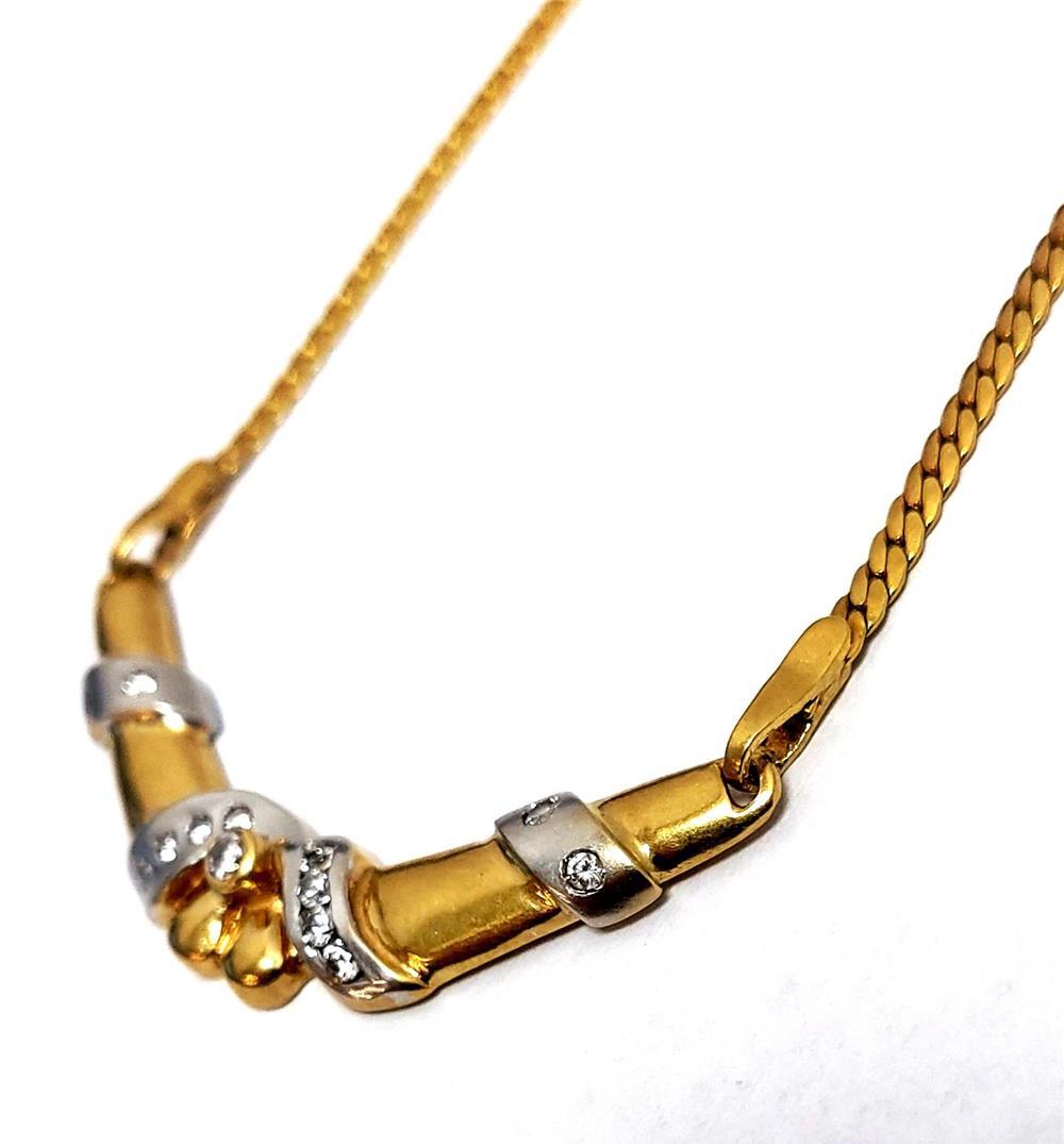 Colier aur 18k cu pietre