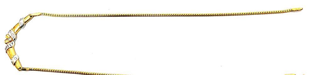 Colier aur 18k cu pietre