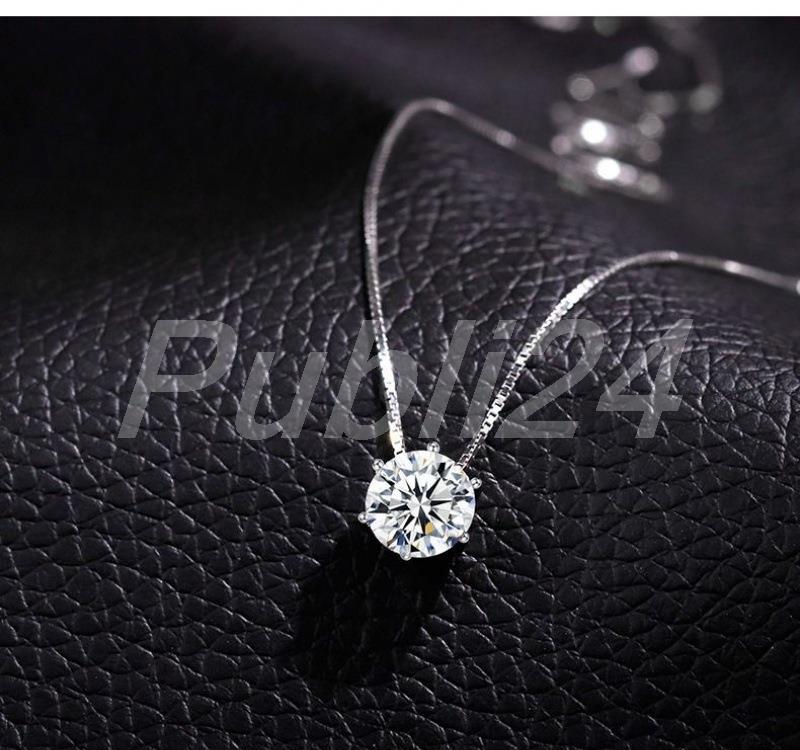 Colier din argint marcat 925, cu piatra zirconia