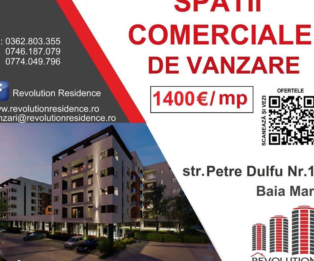 COMISION 0% - Spatii comerciale de vanzare - Petre Dulfu12, Baia Mare