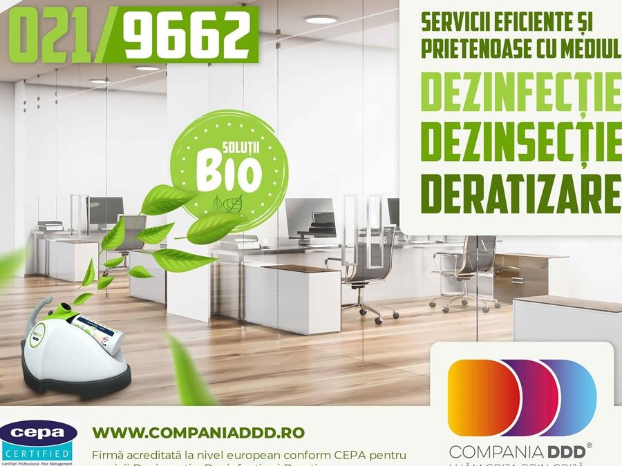 Compania DDD - Servicii DDD de Dezinsectie, Dezinfectie si Deratizare in Bucuresti si Ilfov