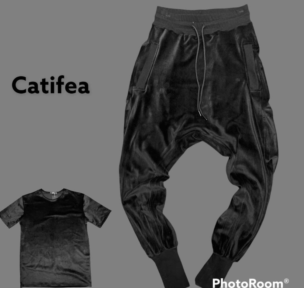 Compleu catifea! pantalon + tricou * verificare colet*