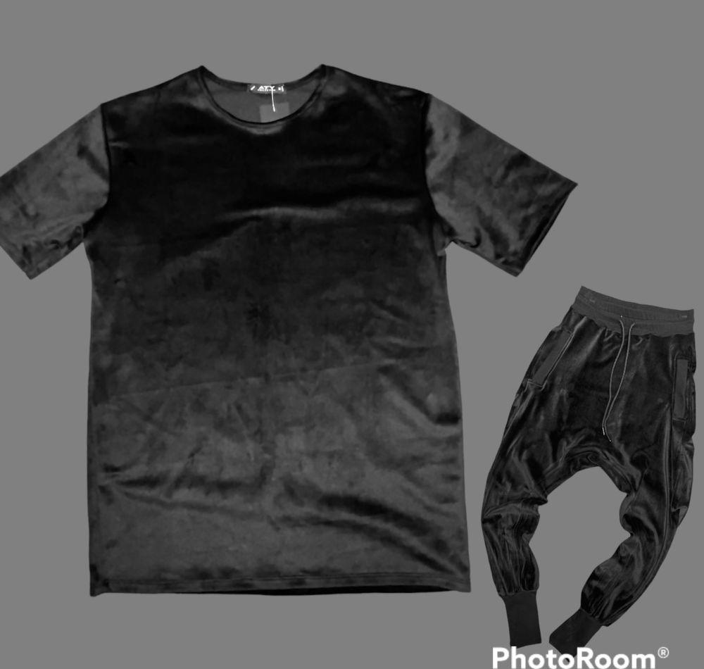 Compleu catifea! pantalon + tricou * verificare colet*
