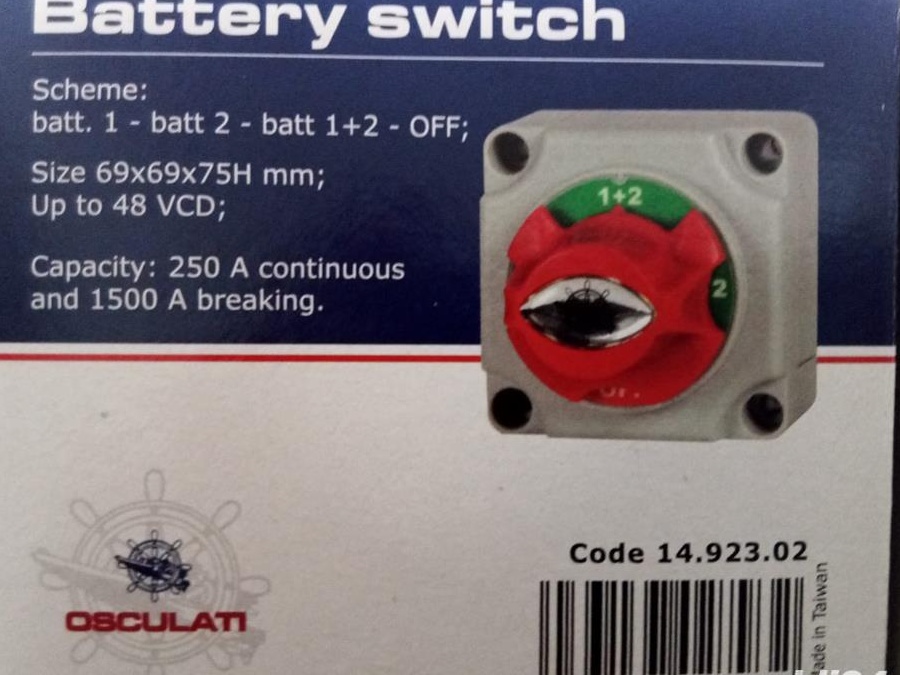 Comutator baterii 12 V/ 24V,  Battery Switch de amperaj mare