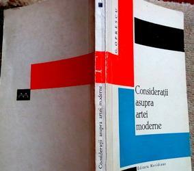 Consideratii asupra artei moderne, George Oprescu, 1966