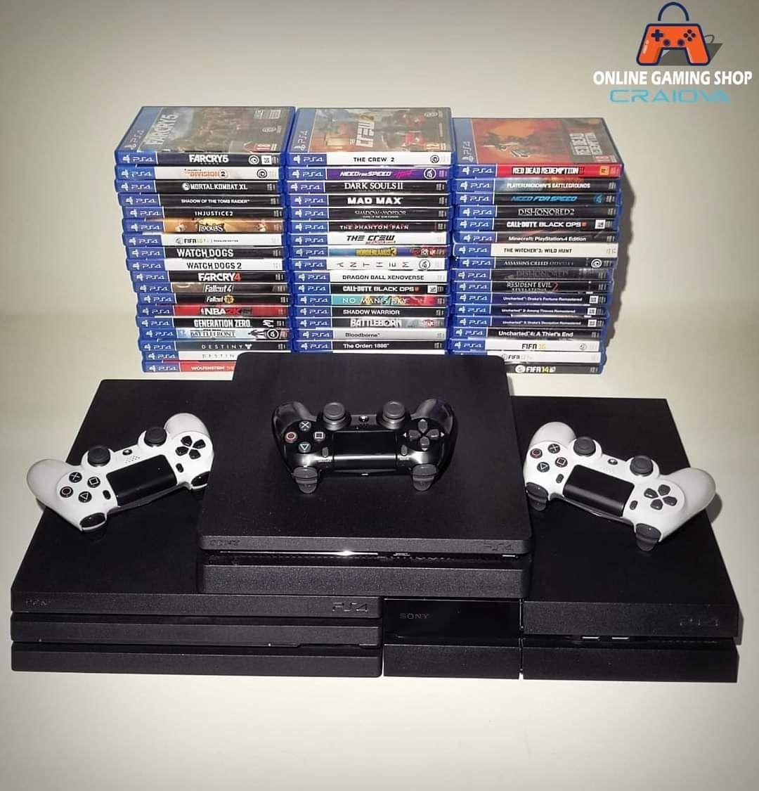 Consola Playstation 4 (Clasic-Slim-Pro) Pachet jocuri + accesorii !