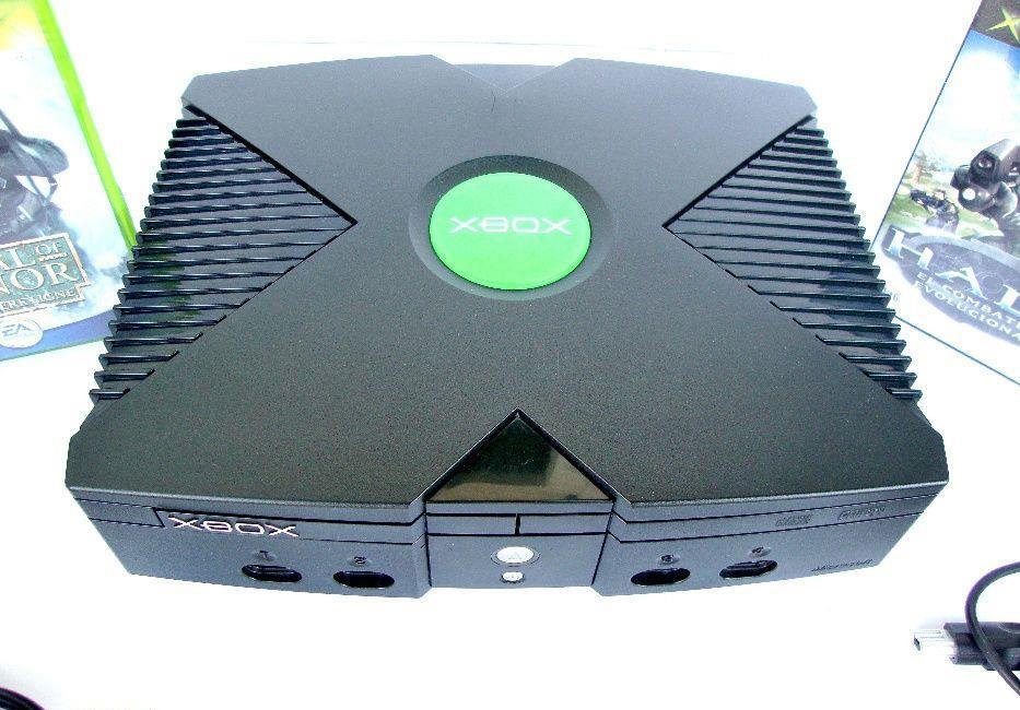 Consola Xbox clasic (primul model) + 5 jocuri
