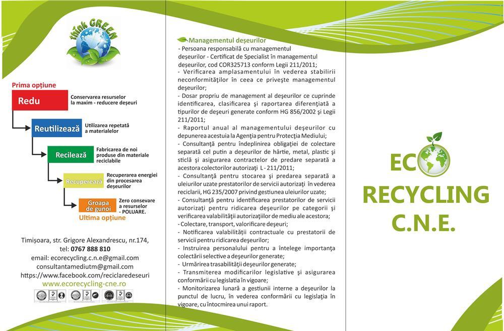 Consultanta de mediu - Reciclare / Valorificare deseuri!