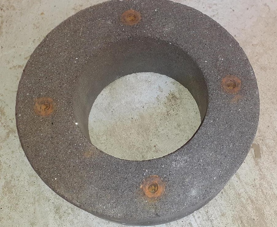 Corp abraziv cilindric 26x8.5cm, granulatie 36-50, pentru masini de slefuit sau rectificat