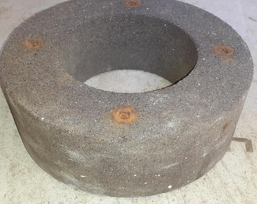 Corp abraziv cilindric 26x8.5cm, granulatie 36-50, pentru masini de slefuit sau rectificat