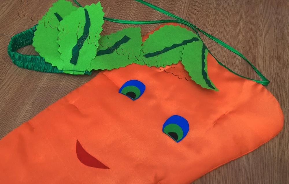 Costum morcov,costum leguma morcov serbare,halloween,party,carnaval.