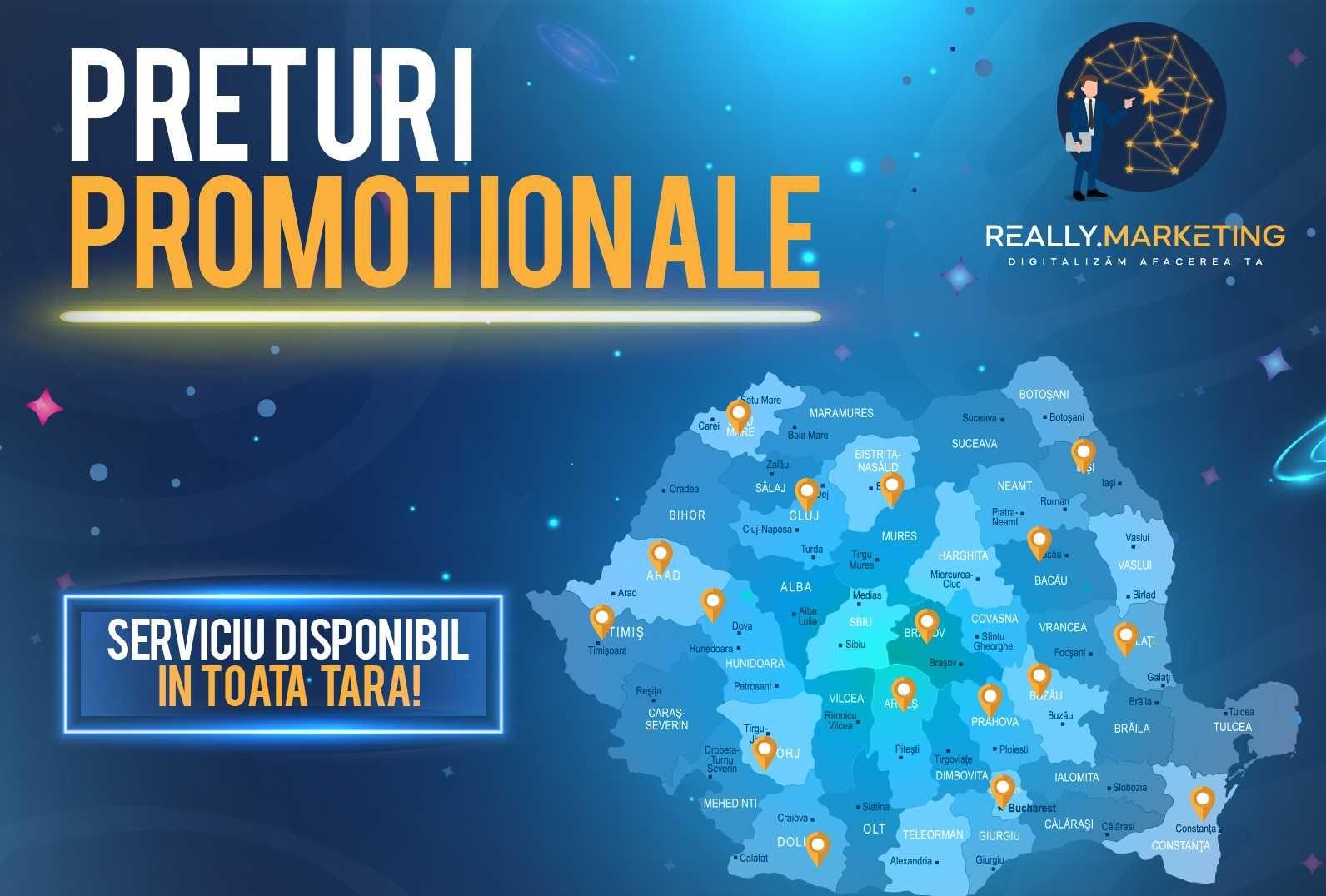 Creare site prezentare, magazin online, promovare, design social media