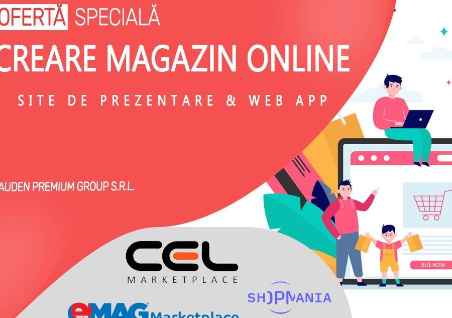 Creare site web - 800 LEI / Creare Magazin Online - 2.400 LEI