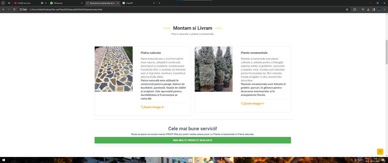 Creez diferite site-uri web