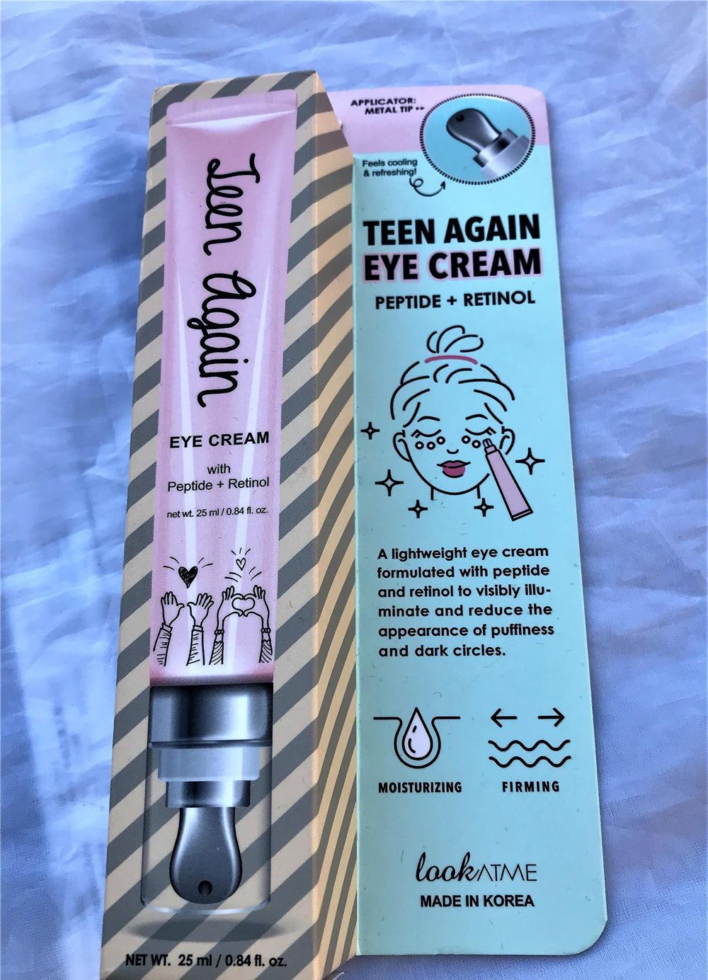 Crema pentru ochi cu peptide si retinol, TEEN AGAIN, 25 ml