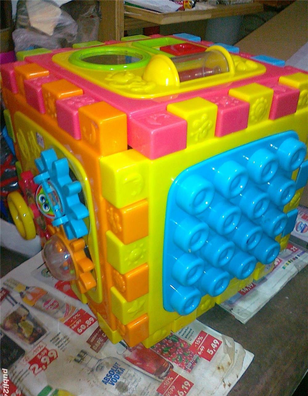 Cub interactiv tip Puzzle cu activitati 6 in 1