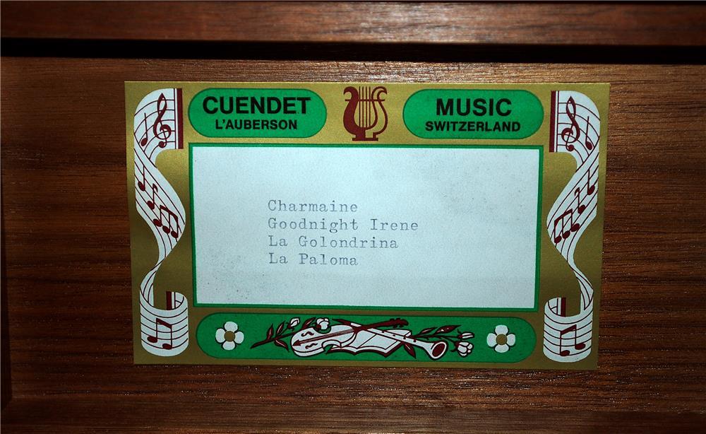 CUENDET Music box