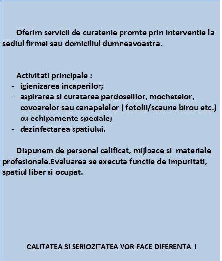 Curatenie institutii/sedii Husi/loc.invecinate