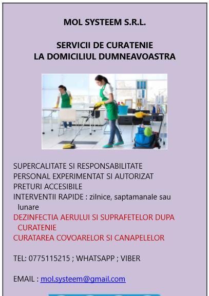 Curatenie institutii/sedii Husi/loc.invecinate